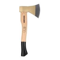 Handbijl - zwart handvat - metaal/hout - 800 gram - 35 cm - hakbijl