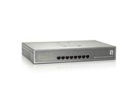 LevelOne GEP-0822 netwerk-switch Gigabit Ethernet (10/100/1000) Power over Ethernet (PoE) Grijs - thumbnail