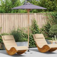 Tuinparasol Donkergrijs 180 x 180 x 230 cm Bamboe