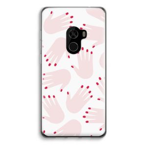 Hands pink: Xiaomi Mi Mix 2 Transparant Hoesje