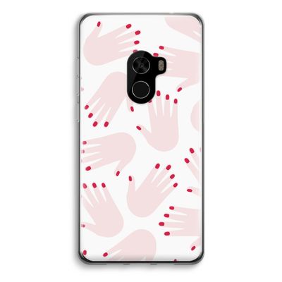 Hands pink: Xiaomi Mi Mix 2 Transparant Hoesje