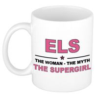 Els The woman, The myth the supergirl collega kado mokken/bekers 300 ml - thumbnail