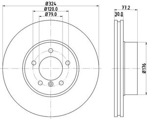 Remschijf Gecoat 54226PRO 8DD355109921