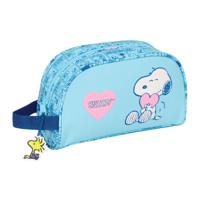 Reistasje Snoopy Love Licht Blauw 26 x 16 x 9 cm