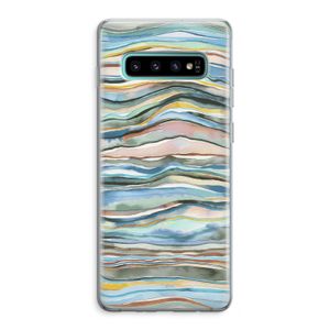 Watercolor Agate: Samsung Galaxy S10 Plus Transparant Hoesje