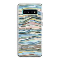 Watercolor Agate: Samsung Galaxy S10 Plus Transparant Hoesje
