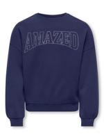 Kids ONLY winter sweater meisjes - blauw - KogKiki - oversize fit