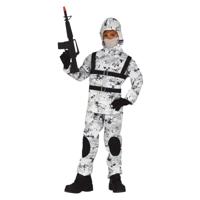 Soldaat Carnaval verkleedkleding setje - Soldaat special Forces - winter - jongen/meisje - leger