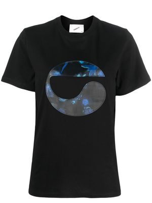 Coperni t-shirt à fleurs - Noir