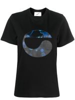 Coperni t-shirt à fleurs - Noir