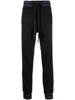 Versace Jeans Couture pantalon de jogging à bande logo - Noir