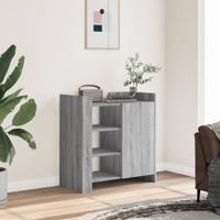 Dressoir 73,5x35x75 cm bewerkt hout grijs sonoma eikenkleurig