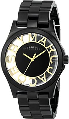Horlogeband Marc by Marc Jacobs MBM3255 Staal Zwart