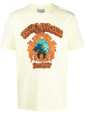 BLUEMARBLE t-shirt en coton à logo imprimé - Jaune