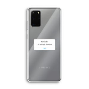 Reminder: Samsung Galaxy S20 Plus Transparant Hoesje