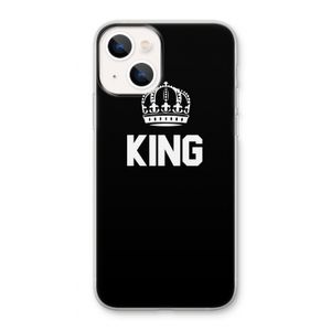 King zwart: iPhone 13 Transparant Hoesje