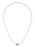 ROSEKEY collier en or blanc 18ct serti de saphirs - Argent