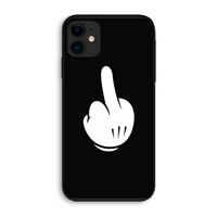 Middle finger black: iPhone 11 Biologisch afbreekbaar hoesje