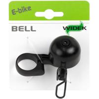 Widek e-bike bel "all-black" messing op kaart