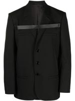 Courrèges blazer à détail de sangle - Noir