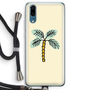 Palmboom: Huawei P20 Transparant Hoesje met koord