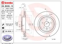 Remschijf BREMBO, Remschijftype: Binnen geventileerd, u.a. fÃ¼r Volvo