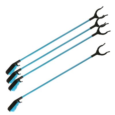 Afvalgrijper/vuilnisgrijper - 4x stuks - lange steel - 83 cm - zonder te bukken - oppaktang