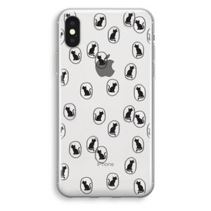 Miauw: iPhone XS Transparant Hoesje