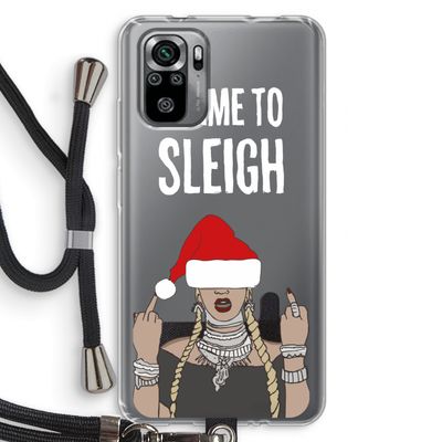 Came To Sleigh: Xiaomi Redmi Note 10S Transparant Hoesje met koord