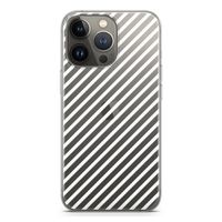 Strepen zwart-wit: iPhone 13 Pro Transparant Hoesje Strepen zwart-wit: iPhone 13 Pro Transparant Hoesje