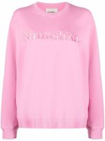 Nanushka sweat oversize à logo brodé - Rose - thumbnail