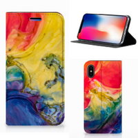 Bookcase Apple iPhone X | Xs Watercolor Dark