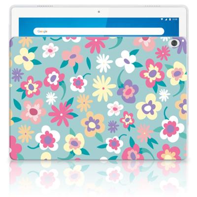 Lenovo Tab M10 | Siliconen hoesje | Flower Power