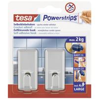 tesa POWERSTRIPS® Zelfklevende haak Large Classic Chroom Inhoud: 2 stuk(s) tesa POWERSTRIPS® Zelfklevende haak Large Classic Chroom Inhoud: 2 stuk(s)