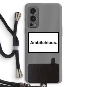 Ambitchious: OnePlus Nord 2 5G Transparant Hoesje met koord