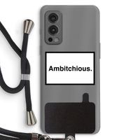 Ambitchious: OnePlus Nord 2 5G Transparant Hoesje met koord