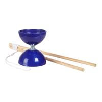 BS Toys diabolo met stokken blauw