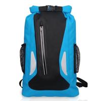 Outdoor waterdichte droge dubbele schouderband tas droge zak PVC vat tas capaciteit: 25L (blauw)