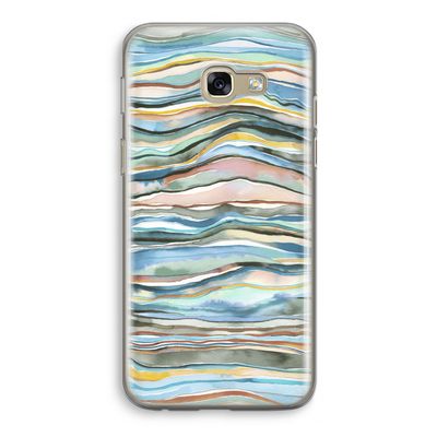 Watercolor Agate: Samsung Galaxy A5 (2017) Transparant Hoesje