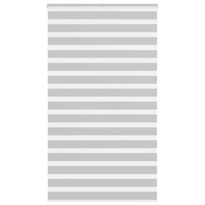 VidaXL Zebra rolgordijn 120x230 cm stofbreedte 115,9 cm lichtgrijs