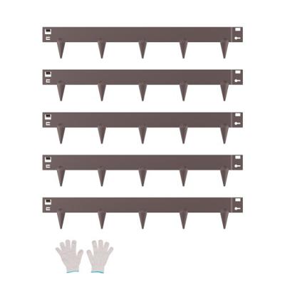 VEVOR gazonrandenset van 5 perkranden 990x156x1,5mm bruin