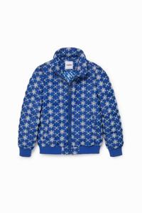 Padded jack met kant - BLUE - S