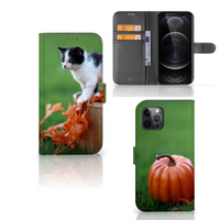 Apple iPhone 12 Pro Max Telefoonhoesje met Pasjes Kitten - thumbnail