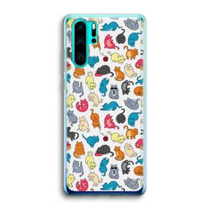 Kleurrijke katten: Huawei P30 Pro Transparant Hoesje