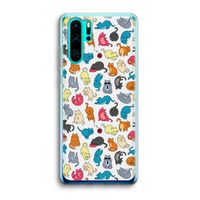 Kleurrijke katten: Huawei P30 Pro Transparant Hoesje