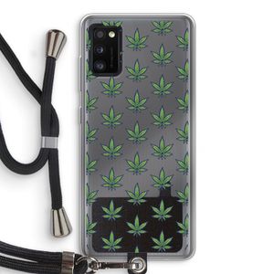 Weed: Samsung Galaxy A41 Transparant Hoesje met koord
