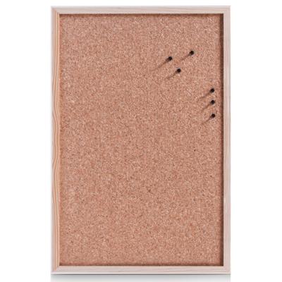 Prikbord van kurk - 60 x 40 cm - Kurken memobord/prikbord voor thuis of op kantoor
