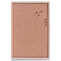 Prikbord van kurk - 60 x 40 cm - Kurken memobord/prikbord voor thuis of op kantoor