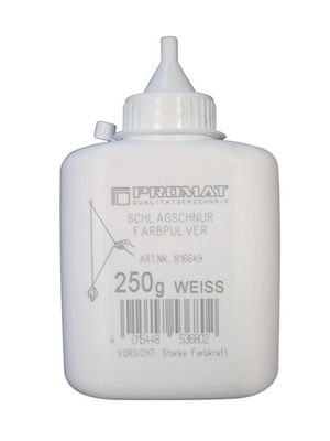 Promat Slaglijnkrijt | 250 g wit | kunststoffles - 4000816649 4000816649