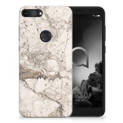 Alcatel 1S (2019) | TPU | Siliconen hoesje | Marmer Beige